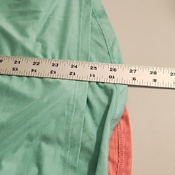 2 Avia Pink and Green Fitted Short Sleeve Work out Athleisure Tee Shirts - Picture 6 of 16